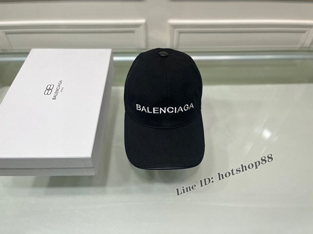 Balenciaga專櫃新款巴黎世家立體刺繡帆布經典原單棒球帽鴨舌帽 mmyj3017